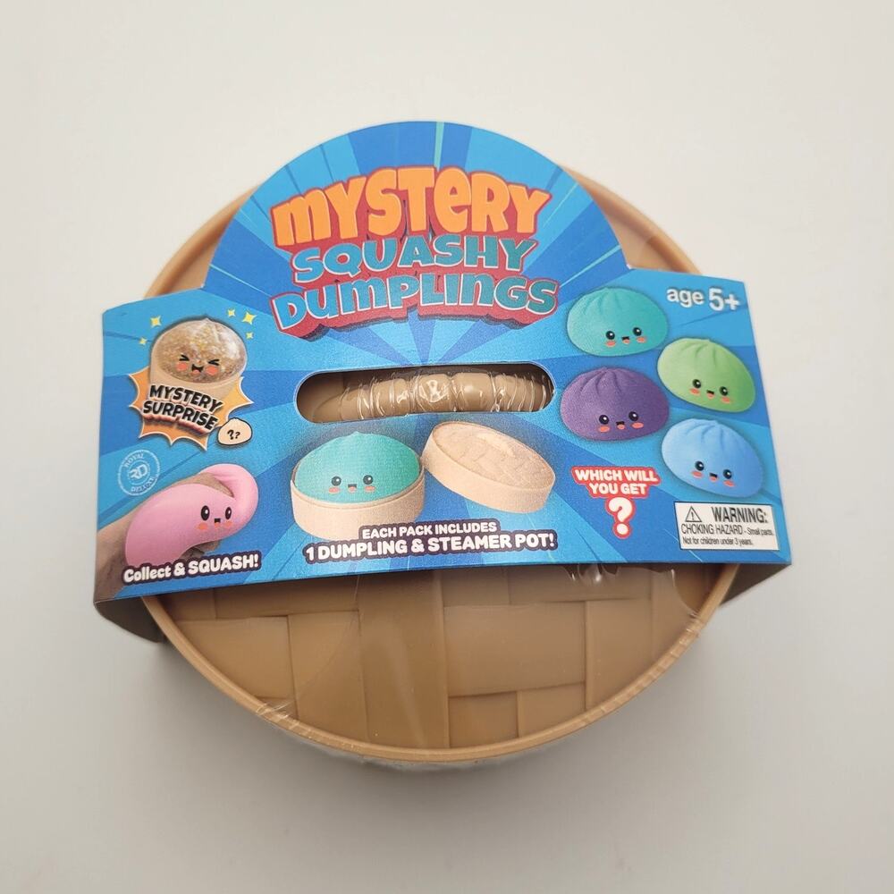 Mystery Squashy Dumpling and Steamer Pot Squishy Toy Sealed Blind Surprise